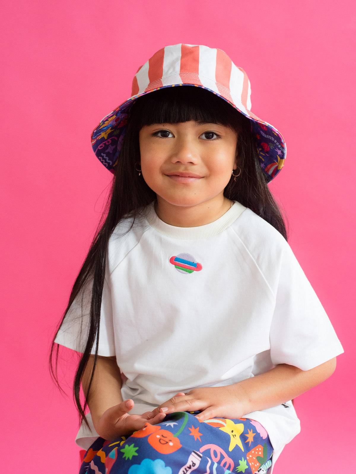 Bucket Hat - Stickers & Stripes